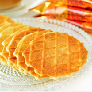 【食新食异】韩国进口零食 LOTTE乐天奶油鸡蛋煎饼瓦夫饼干华夫饼40g奶香薄饼营养早餐
